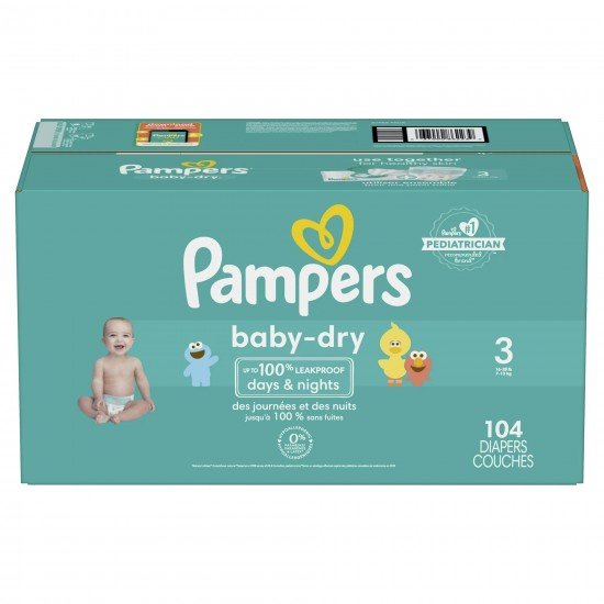 Pampers Baby Dry Diapers Size 3, Choose your package