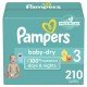 Pampers Baby Dry Diapers Size 3, Choose your package