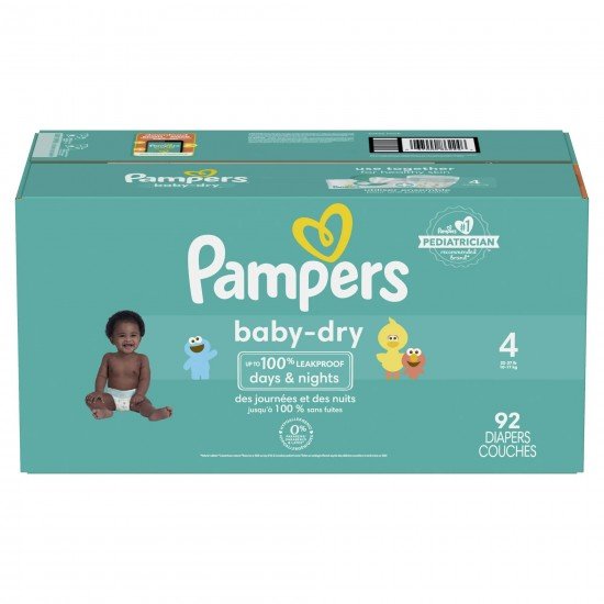 Pampers Baby Dry Diapers Size 4, Choose your package