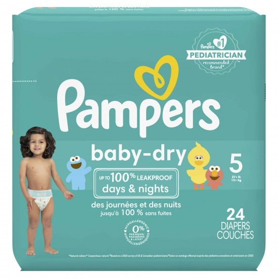 Pampers Baby Dry Diapers Size 5, Choose your package