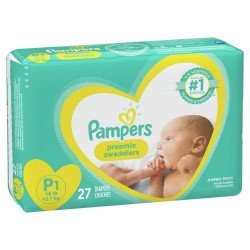 Pampers Swaddlers Diapers Size Preemie, Choose package