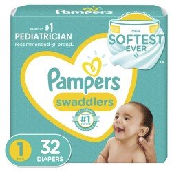 Pampers Swaddlers Diapers Size 1, choose your package