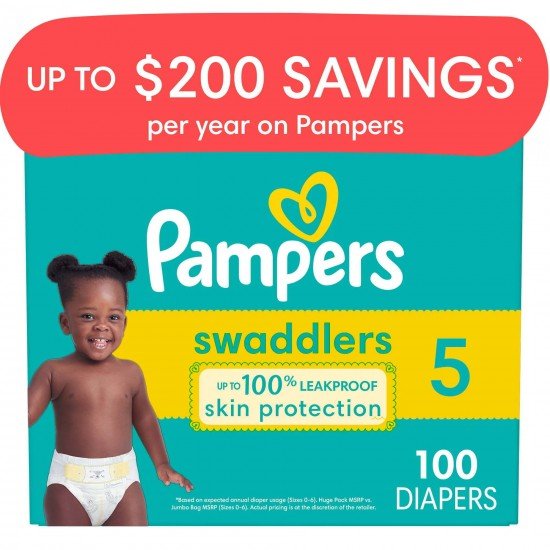 Pampers Swaddlers Diapers Size 5, Choose your package