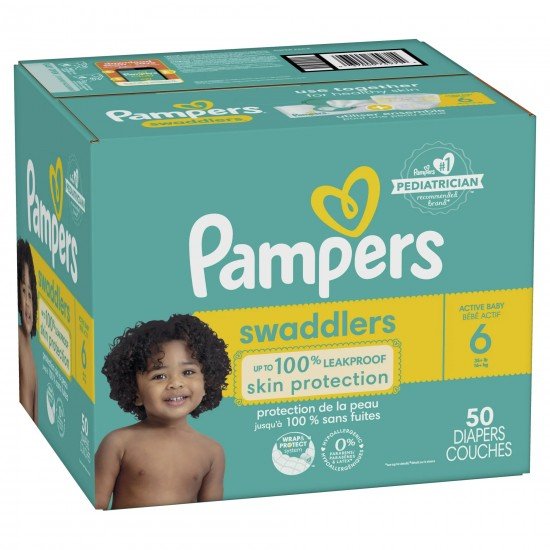 Pampers Swaddlers Diapers Size 6, 50 Ct