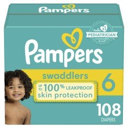 Pampers Swaddlers Diapers Size 6, 108 Ct