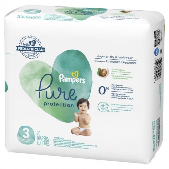 Pampers Pure Protection Diapers Size 3, Choose your package