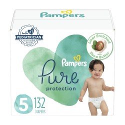 Pampers Pure Protection Diapers Size 5, 132 Ct