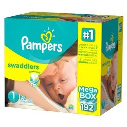 Pampers Swaddlers Diapers Size 1, 192 Ct