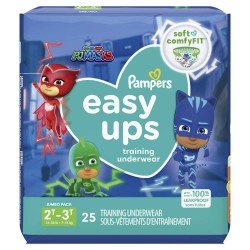 Pampers Easy Ups PJ Mask Training Pants Boys Size 2T-3T, Choose your package