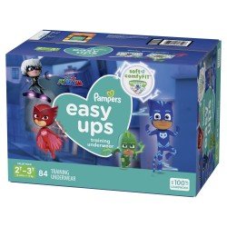 Pampers Easy Ups PJ Masks Training Pants Boys Size 2T-3T 84 Ct