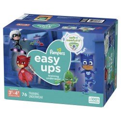 Pampers Easy Ups PJ Mask Training Pants Boys Size 3T-4T, Choose your package