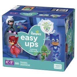 Pampers Easy Ups PJ Mask Training Pants Boys Size 4T-5T 66 Ct