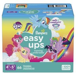 Pampers Easy Ups My Little Pony Training Underwear Girls Size 4T-5T, Choose your package