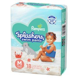 Pampers Splashers Swim Diapers Size M, 18 Ct