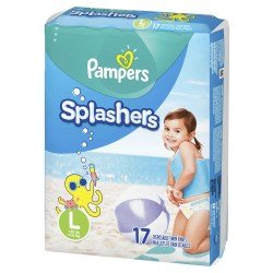 Pampers Splashers Swim Diapers Size L, 17 Ct