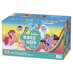 Pampers Easy Ups My Little Pony Training Underwear Girls Size 3T-4T 108 Ct