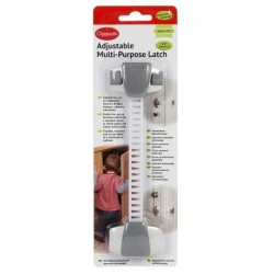 Clippasafe Adjustable Multi-Purpose Latch (White/Grey)