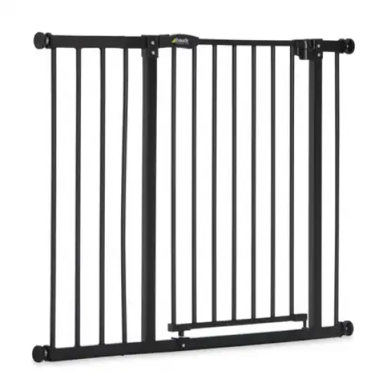 Hauck Safety Gate Close N Stop + (21cm) Extension / Charcoal