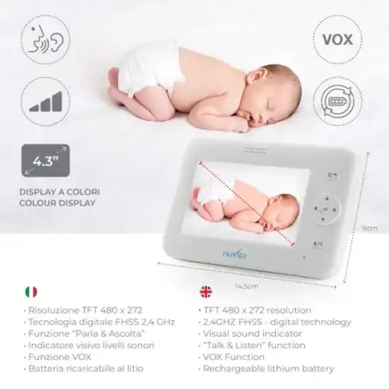 Nuvita Baby Monitor Audio And Video Digital