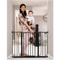 Regalo Gate Easy Step Extra Wide Black