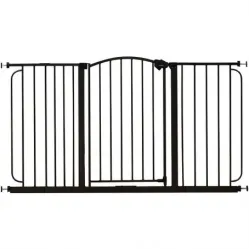 Regalo Gate Home Accents Super Wide Black