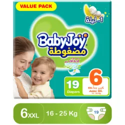 BabyJoy Size (6) Value Pack 19 Diapers