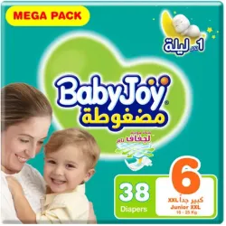 BabyJoy Size (6) Mega Pack 38 Diapers