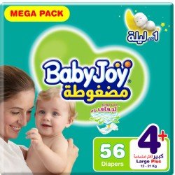 BabyJoy Size (4+) Mega Pack 56 Diapers