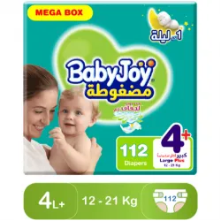 BabyJoy Size (4+) Mega Box 112 Diapers