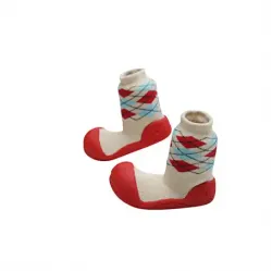 Attipas Shoe Socks Argyle / Red / Xl