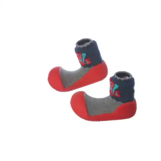 Attipas Shoe Socks Dinosaur / Red / M