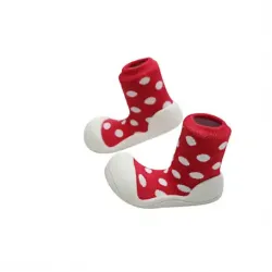 Attipas Shoe Socks Polka Dot / Red / L