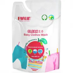 Farlin Combo Set - Baby Clothing Wash 1000ml + 800ml Refill