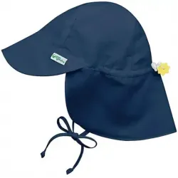 Green Sprouts Flap Sun Protection Hat-Navy-2t/4t