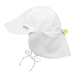 Green Sprouts Flap Sun Protection Hat-White-2t/4t