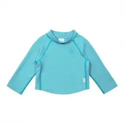 Green Sprouts -Long Sleeve Rashguard Shirt-Aqua-6mo