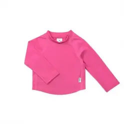 Green Sprouts -Long Sleeve Rashguard Shirt-Hot Pink-4t