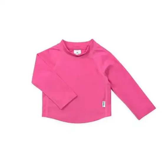 Green Sprouts -Long Sleeve Rashguard Shirt-Hot Pink-3t