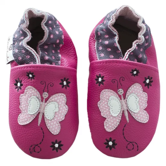 Rc Classic Shoes Butterfly Fluchsia Girls 6-12m