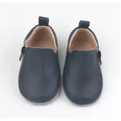 Rczs 02 Zipper Shoes Soft Soles Navy 20-21 6-12 Months