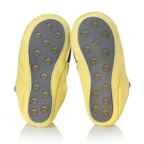 Rczs 05 Zipper Shoes Rubber Soles Gold 24-25 18-24 Months