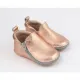 Rczs 06 Zipper Shoes Rubber Soles Bronze 24-25 18-24 Months