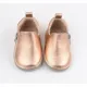 Rczs 06 Zipper Shoes Rubber Soles Bronze 24-25 18-24 Months