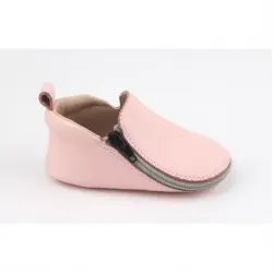 Rczs 07 Zipper Shoes Rubber Soles Pink 20-21 6-12 Months