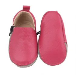 Rczs 08 Zipper Shoes Soft Soles Fuchsia 18-19 0-6 Months