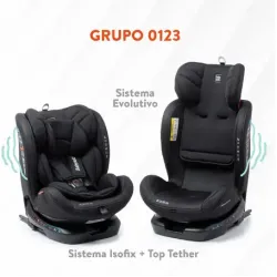 Babyauto Car Seat Revolta 360 (0/1/2/3) Black/Grey