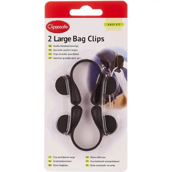 Clippasafe Bag Clips - Large Size (2 Pack)