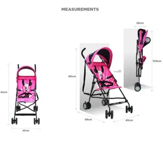 Disney - Minnie Foldable baby Stroller