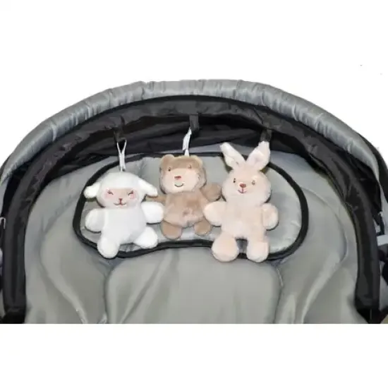 Elphybaby Baby Seater With Rocking Function Light Gray