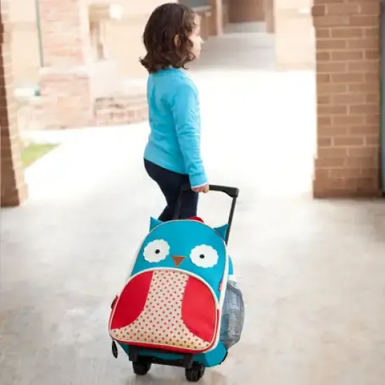 Skip Hop Zoo Kids Rolling Luggage Owl